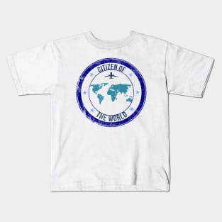 Travel the world stamp Kids T-Shirt